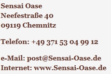 Kontaktdaten sensai-oase.de